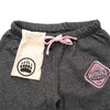 Muskoka Bear Wear – Made in Canada – MBW Vintage Ladies Camp Pants in Heather Black with Pink