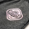 Muskoka Bear Wear – Made in Canada – MBW Vintage Ladies Camp Pants in Heather Black with Pink