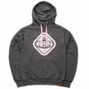 Muskoka Bear Wear – Made in Canada – MBW Vintage Ladies Hoody in Heather Black with Pink