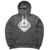 Muskoka Bear Wear – Made in Canada – MBW Vintage Ladies Hoody in Heather Black with White