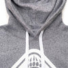 Muskoka Bear Wear – Made in Canada – MBW Vintage Ladies Hoody in Heather Grey with White