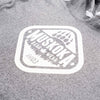 Muskoka Bear Wear – Made in Canada – MBW Vintage Ladies Hoody in Heather Grey with White