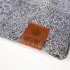 Muskoka Bear Wear – Made in Canada – MBW Vintage Ladies Hoody in Heather Grey with White