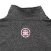 Muskoka Bear Wear – Made in Canada – MBW Vintage Ladies Quarter Zip in Heather Black with Pink