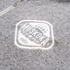Muskoka Bear Wear – Made in Canada – MBW Vintage Ladies Quarter Zip in Heather Grey with White