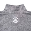 Muskoka Bear Wear – Made in Canada – MBW Vintage Ladies Quarter Zip in Heather Grey with White