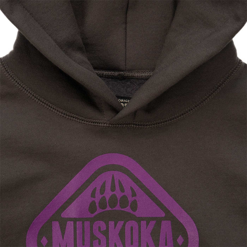Muskoka Bear Wear – Youth Classic Hoody in Dark Charcoal with Dahlia