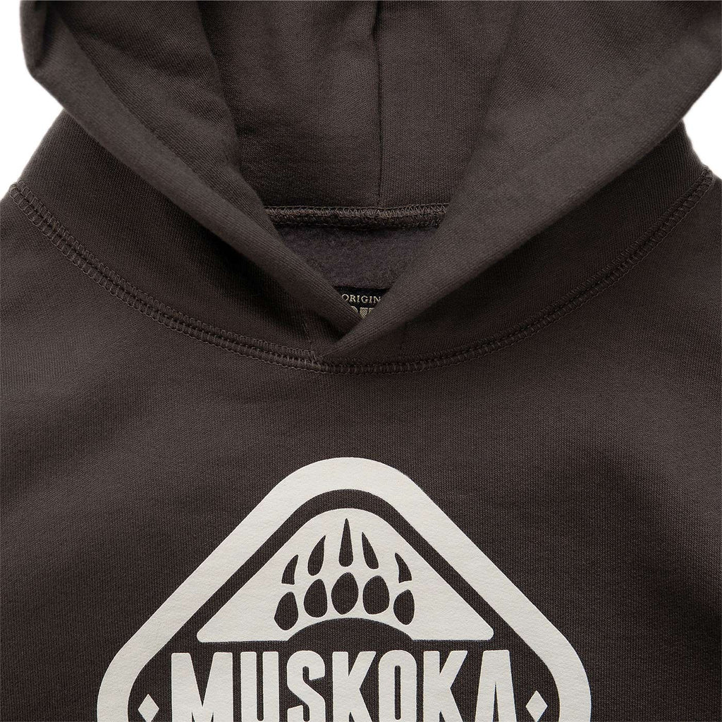 Muskoka Bear Wear – Youth Classic Hoody in Dark Charcoal with White