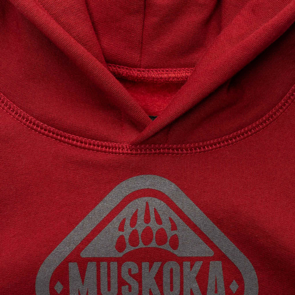 Muskoka Bear Wear – Youth Classic Hoody in Algonquin Red