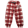 Muskoka Bear Wear – Youth Cottage Comfy Pants in Algonquin Red with Charcoal