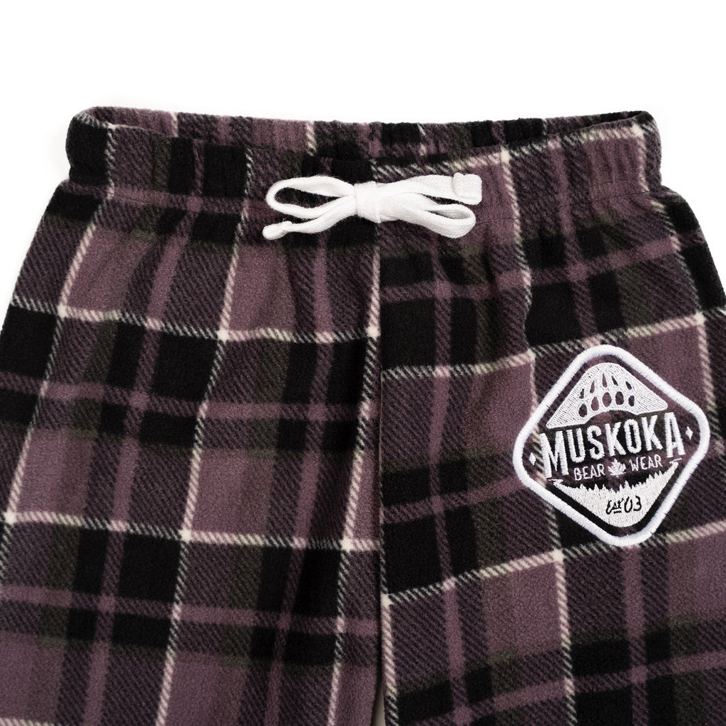 Muskoka Bear Wear – Youth Cottage Comfy Pants in Blackberry