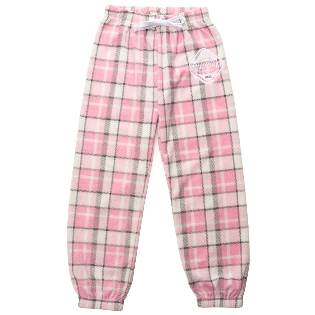 Muskoka Bear Wear – Youth Cottage Comfy Pants in Soft Pink