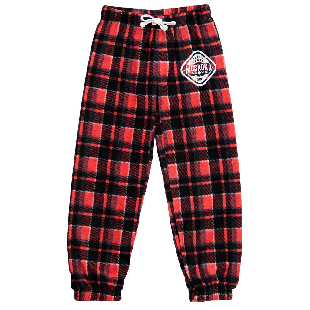 Muskoka Bear Wear – Youth Cottage Comfy Pants in Paradise Pink