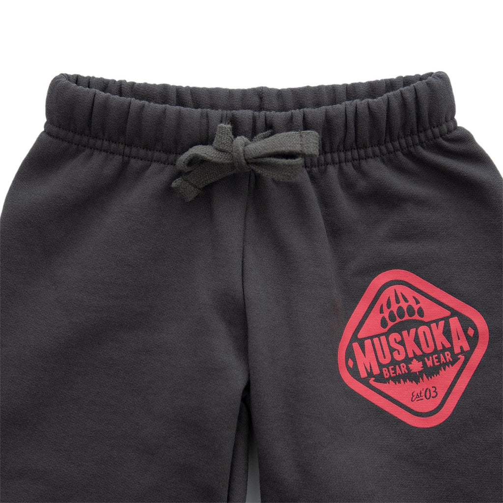 Muskoak Bear Wear – Youth Paw Pants in Pavement with Pink