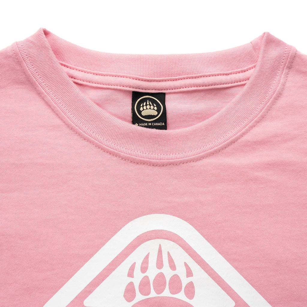 Muskoka Bear Wear – Youth T-Shirt (Organic Cotton) in Soft Pink