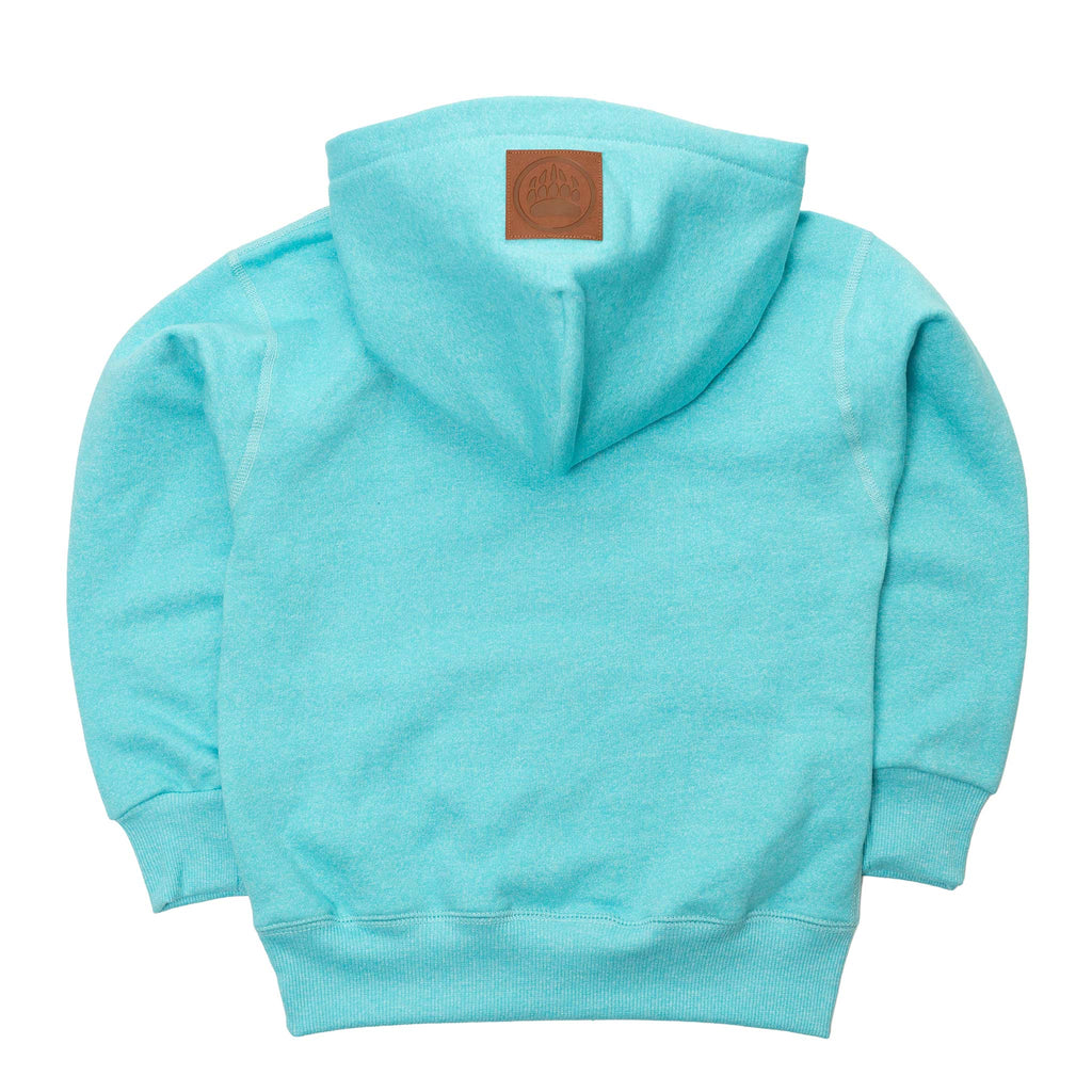 Muskoka Bear Wear – Youth Vintage Hoody in Heather Aqua