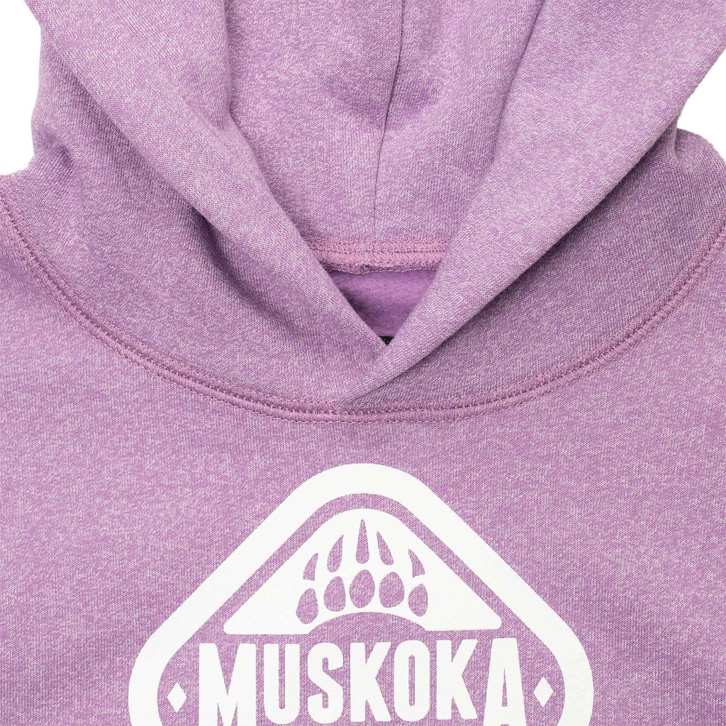 Muskoka Bear Wear – Youth Vintage Hoody in Heather Lilac
