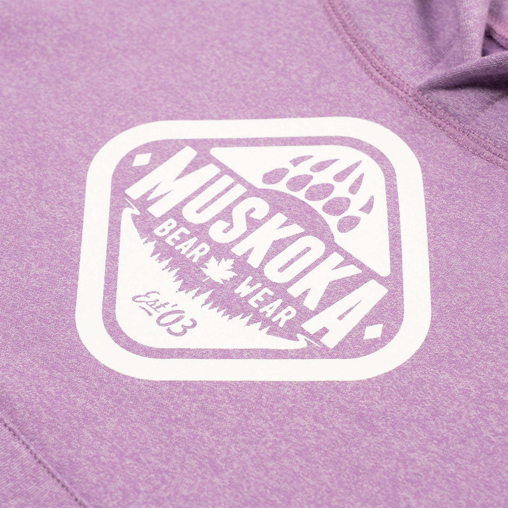 Muskoka Bear Wear – Youth Vintage Hoody in Heather Lilac