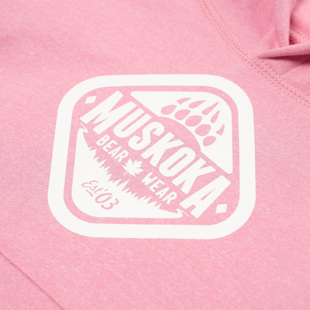 Muskoka Bear Wear – Youth Vintage Hoody in Heather Pink