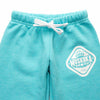 Muskoka Bear Wear – Youth Vintage Paw Pants in Heather Aqua