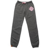 Muskoka Bear Wear – Ladies Vintage Paw Pants in Heather Black with Pink