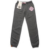 Muskoka Bear Wear – Ladies Vintage Paw Pants in Heather Black with Pink