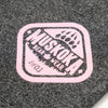 Muskoka Bear Wear – Ladies Vintage Paw Pants in Heather Black with Pink