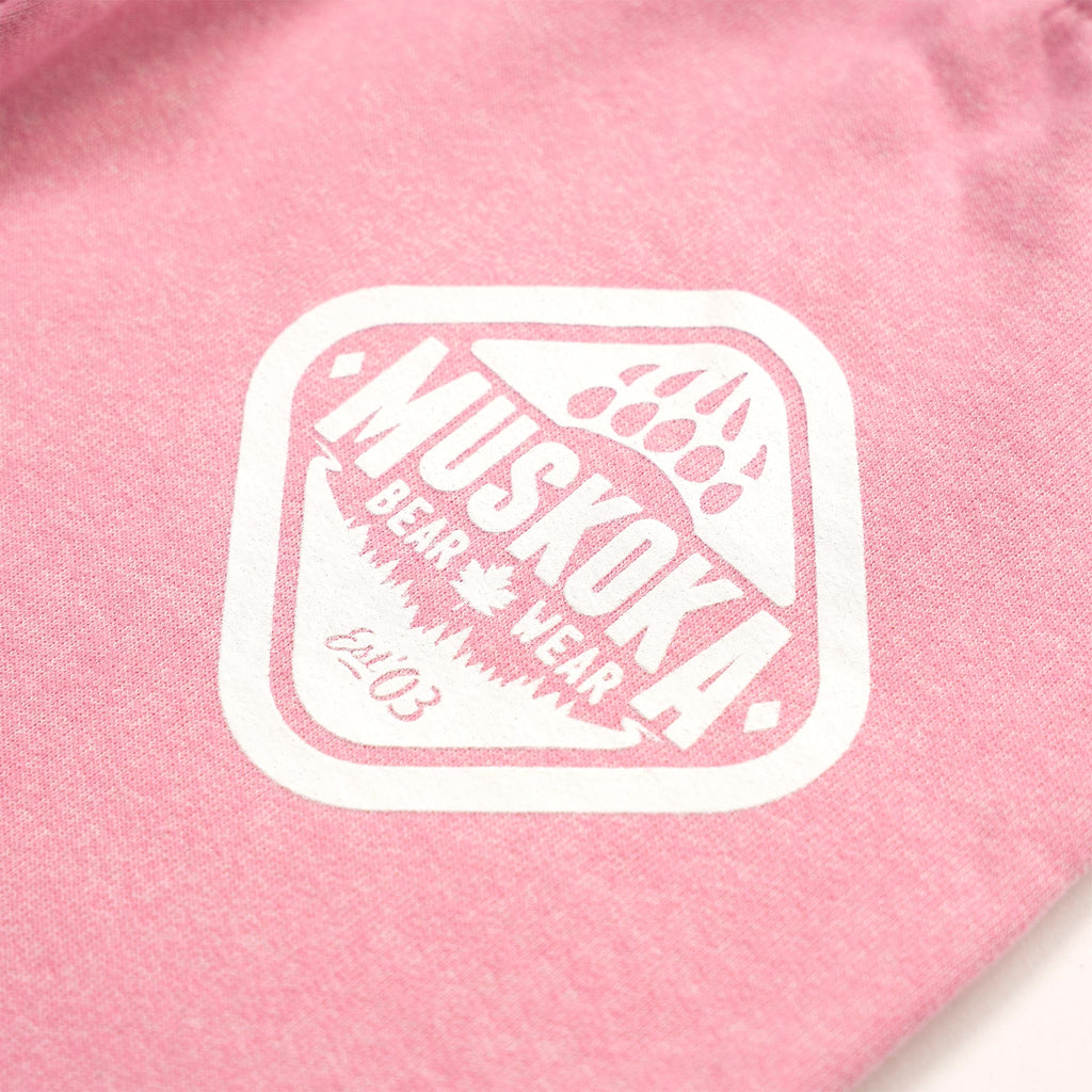Muskoka Bear Wear – Youth Vintage Paw Pants in Heather Pink