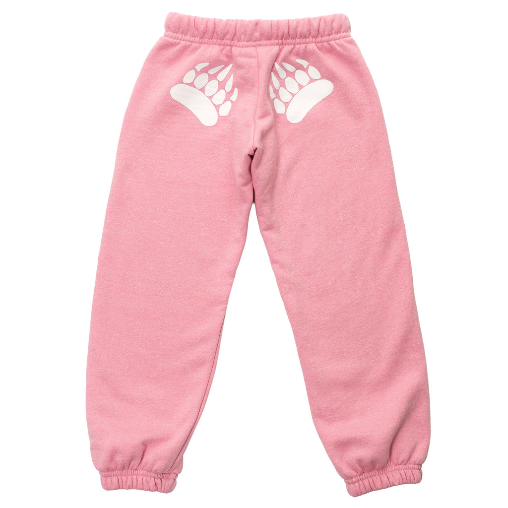 Muskoka Bear Wear – Youth Vintage Paw Pants in Heather Pink