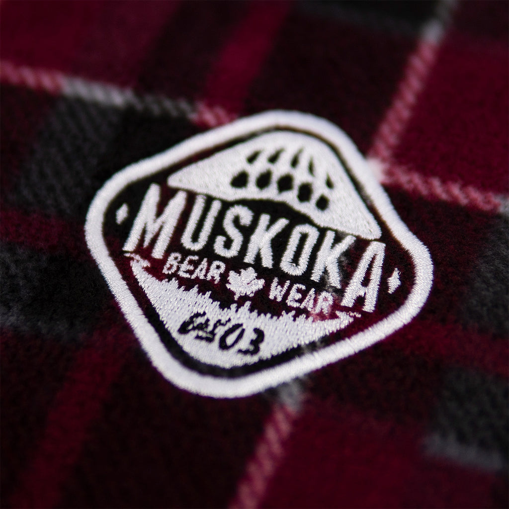Muskoka Bear Wear – Cottage Comfy Shorts in Burgundy