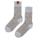 Ladies Socks in Grey Mix with Blue Fog Band
