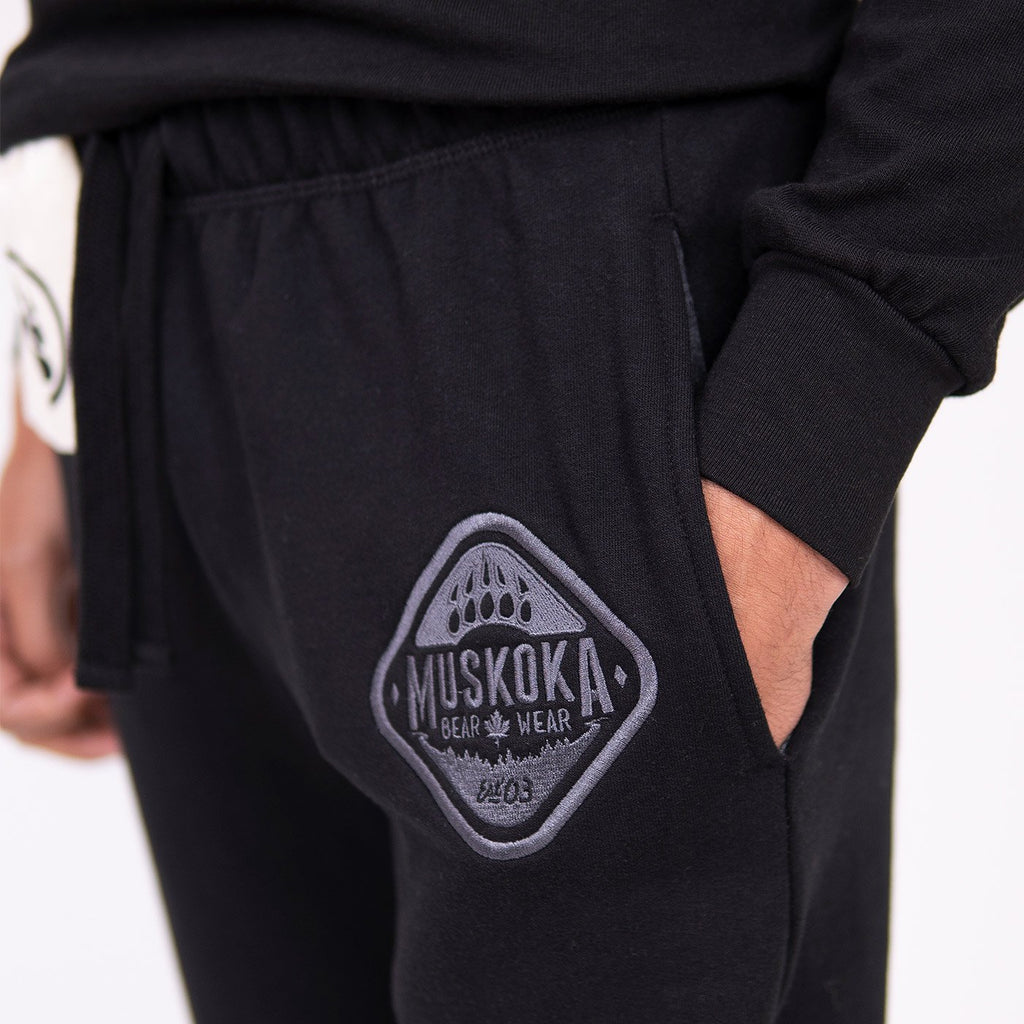 Muskoka Bear Wear – MBW Men's Pants in Black with Charcoal