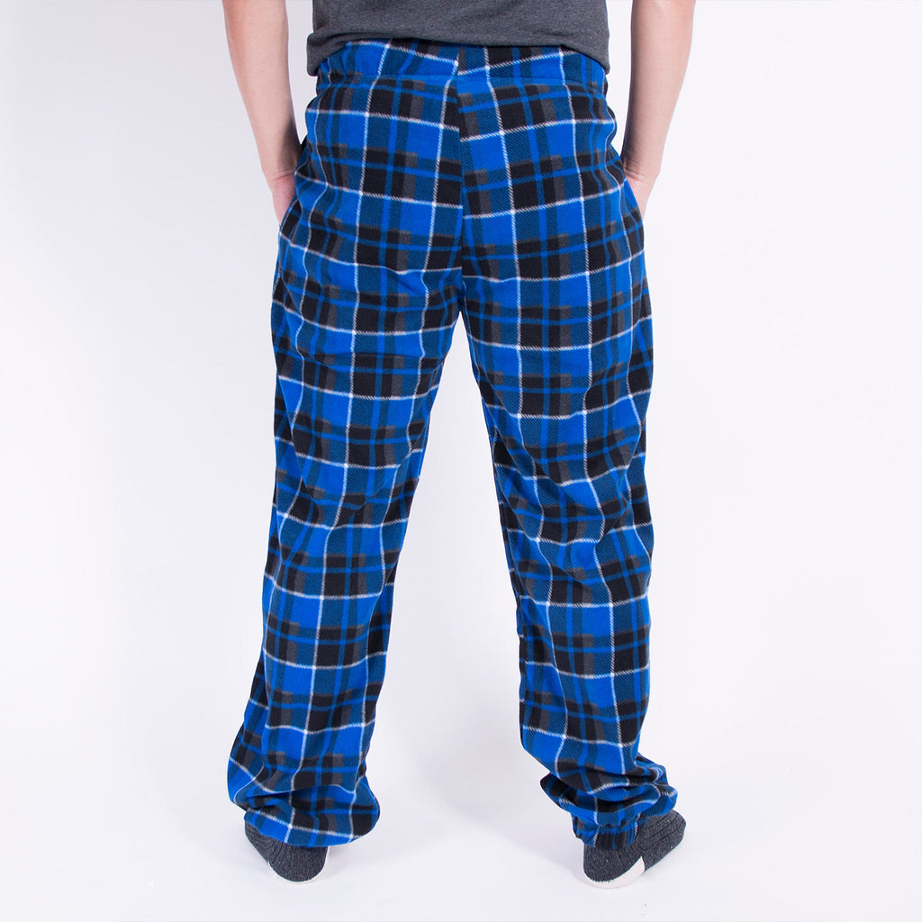 Buy Dark Blue Slim Fit Plaid Pants by GentWithcom with Free Shipping