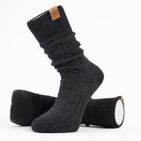 Muskoka Bear Wear - Men's Oxford Socks in Dark Charcoal with Black Band