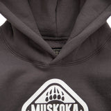 Muskoka Bear Wear – Youth Classic Hoody in Pavement with White