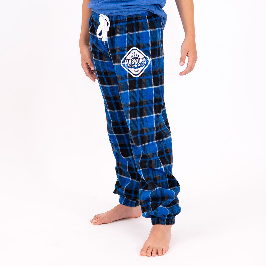 Build-A-Bear Pajama Shop™ Blue Plaid Pants - Adult