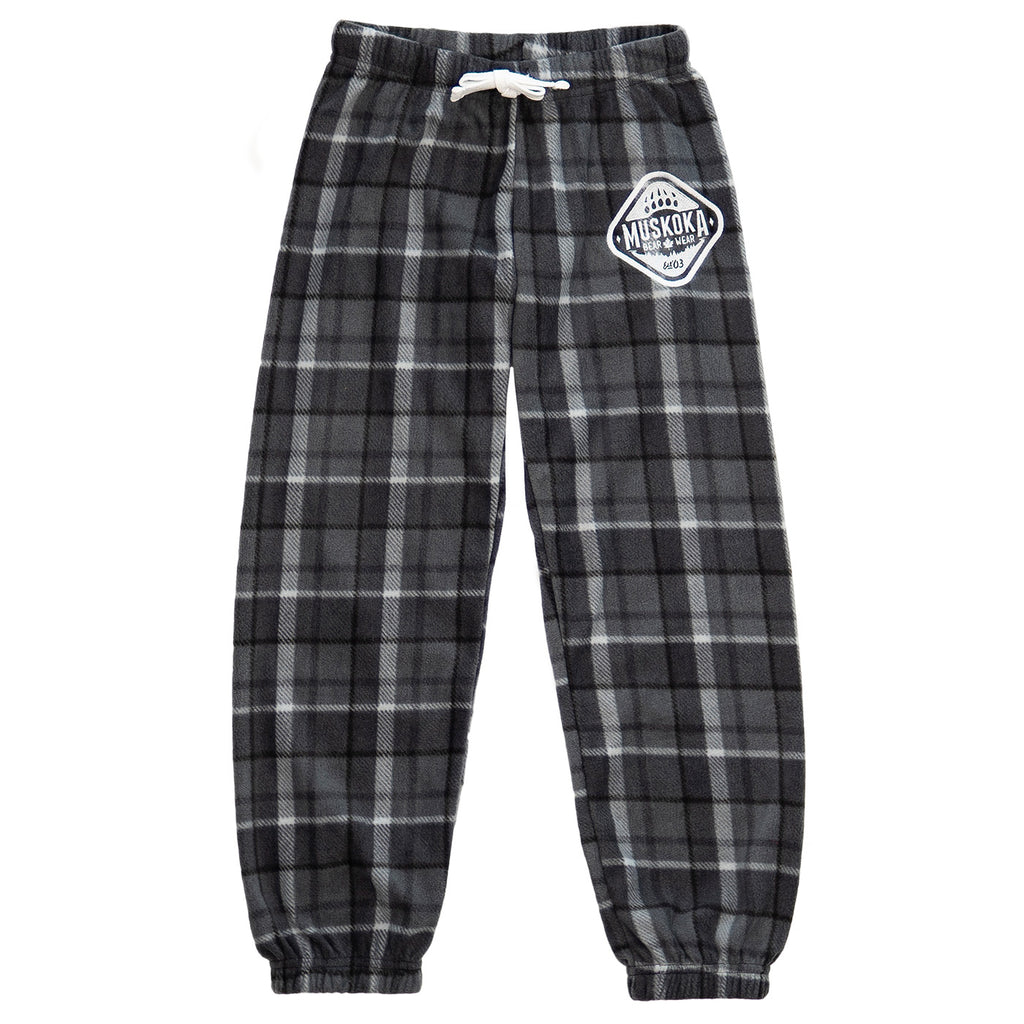 Muskoka Bear Wear – Youth Cottage Comfy Pants in Charcoal